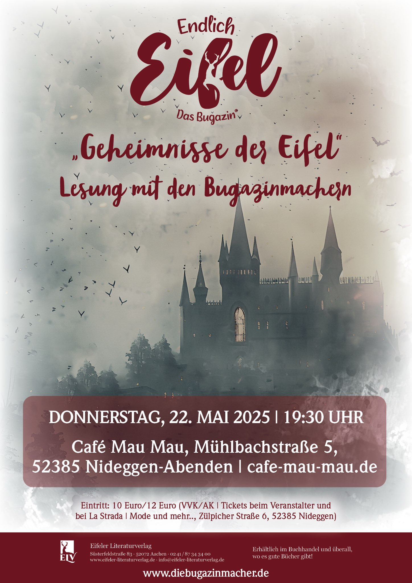 Über die Eifel mit Lesung von Stepahn Falk am Do, 22.05.2025 im Cafe Mau Mau